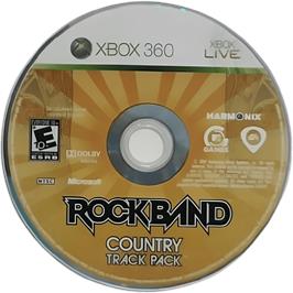 Cartridge artwork for Rock Band - Country Track Pack on the Microsoft Xbox 360.